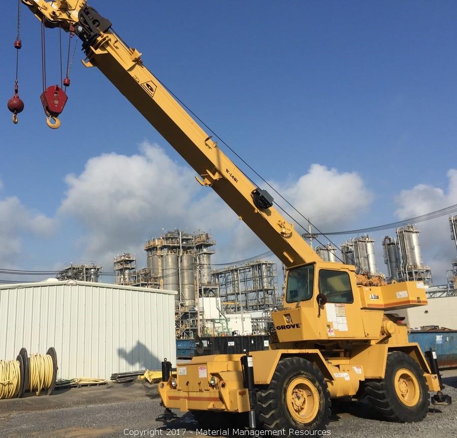 Material Management Resources Listing Misc. Cranes, Backhoe, Front